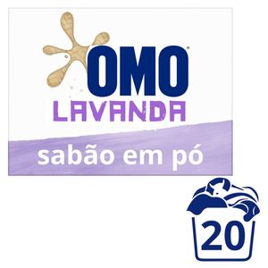 Lava Roupas em Pó Omo Lavanda 1.6Kg