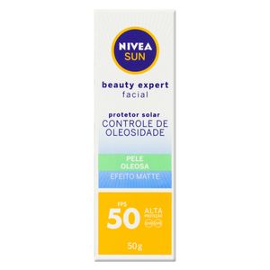 Protetor Solar Facial Nivea Sun Beauty Expert FPS50 Controle de Oleosidade 50g