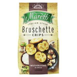 Snack de Trigo Maretti Bruschette Cogumelos e Creme 85g