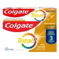 Creme Dental Colgate Total 12 Anticárie c/ Flúor Antitártaro 90g c/ 3 Unid