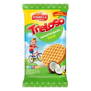 Biscoito Amanteigado Vitarella Treloso Coco 330g