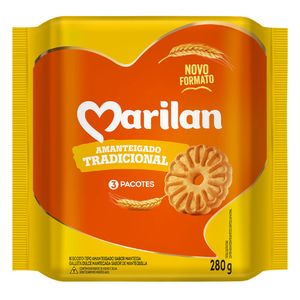 Biscoito Marilan Amanteigado Tradicional Pacote 280g