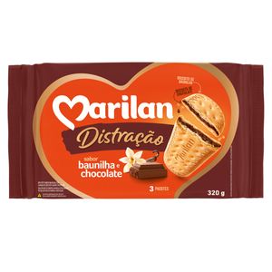 Biscoito Marilan Distração Baunilha/Chocolate 320g