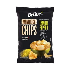 Mandioca Chips Belive Temperado c/ Lemon Pepper 50g