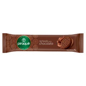 Biscoito Recheado Piraquê Chocolate Pacote 76g