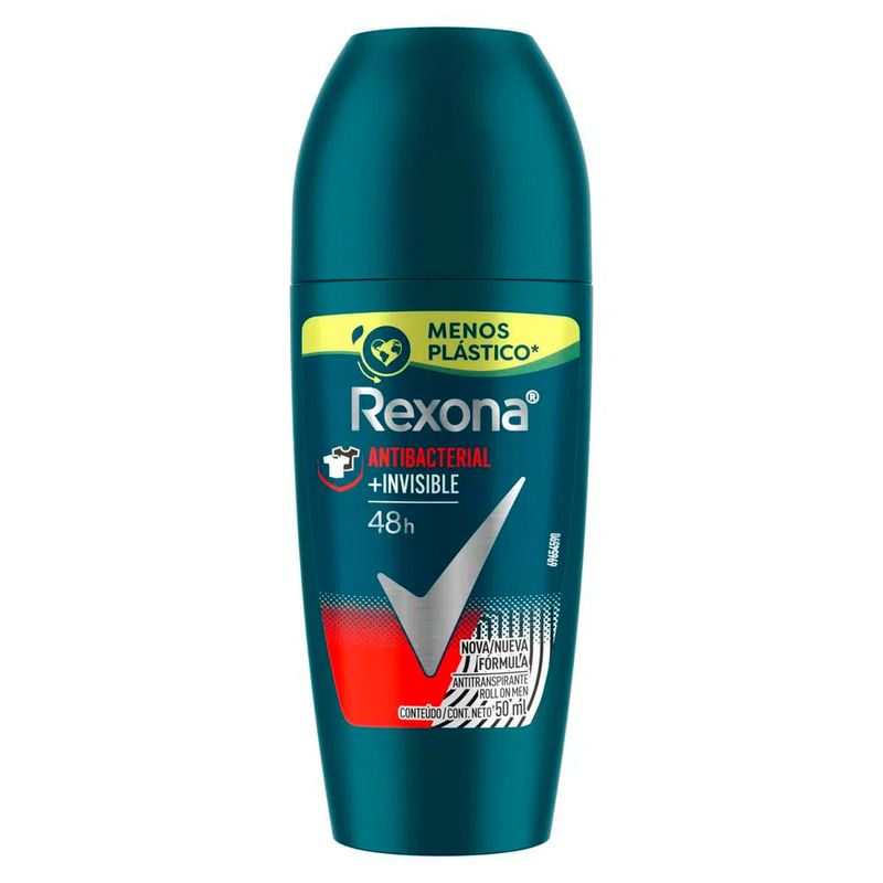 Desodorante Rexona Men Antibacterial + Invisible Aerosol 150ml