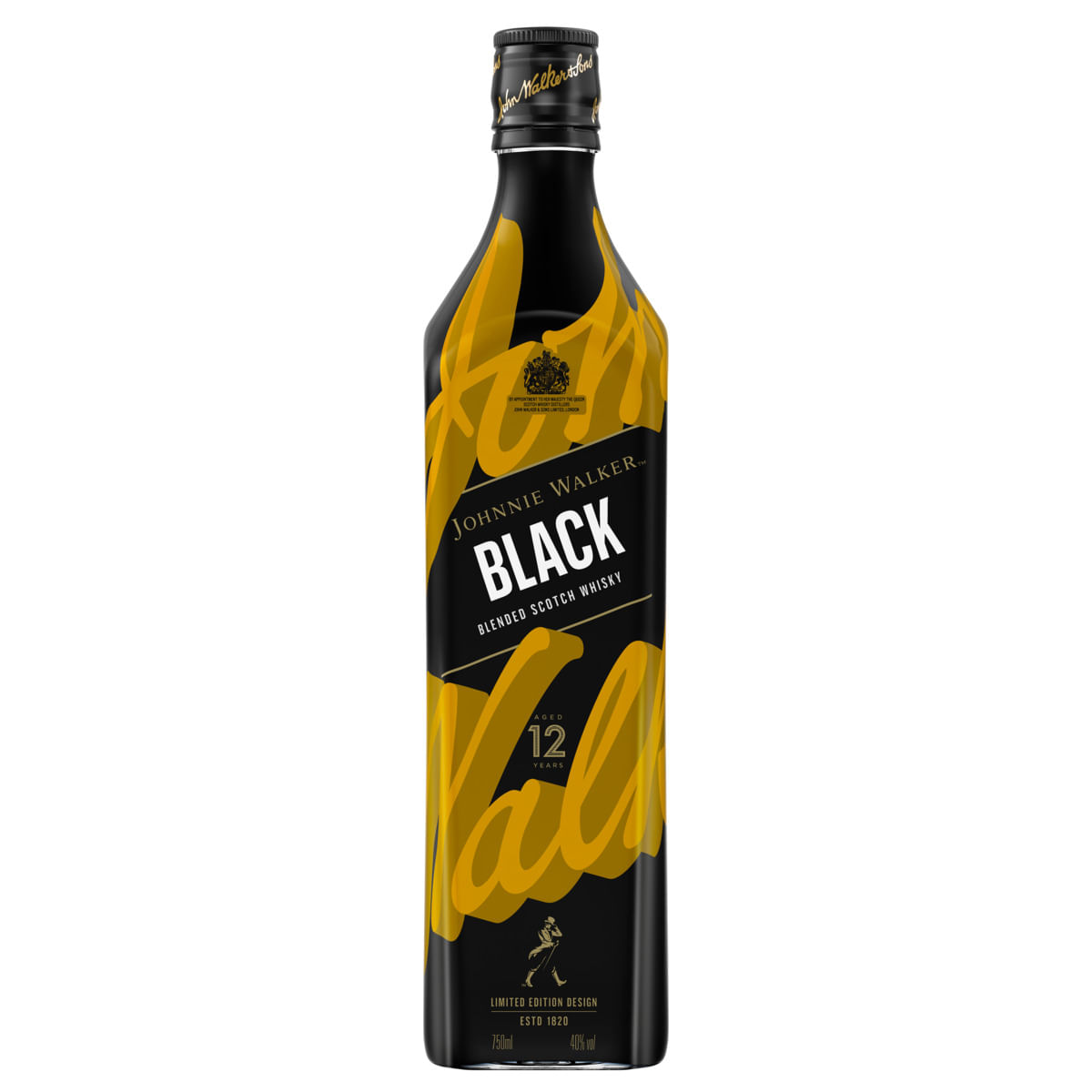 Johnnie Walker Black Label 12年 750ml Johnnie Walker Black Label 12 Anos Blended Scotch Whisky