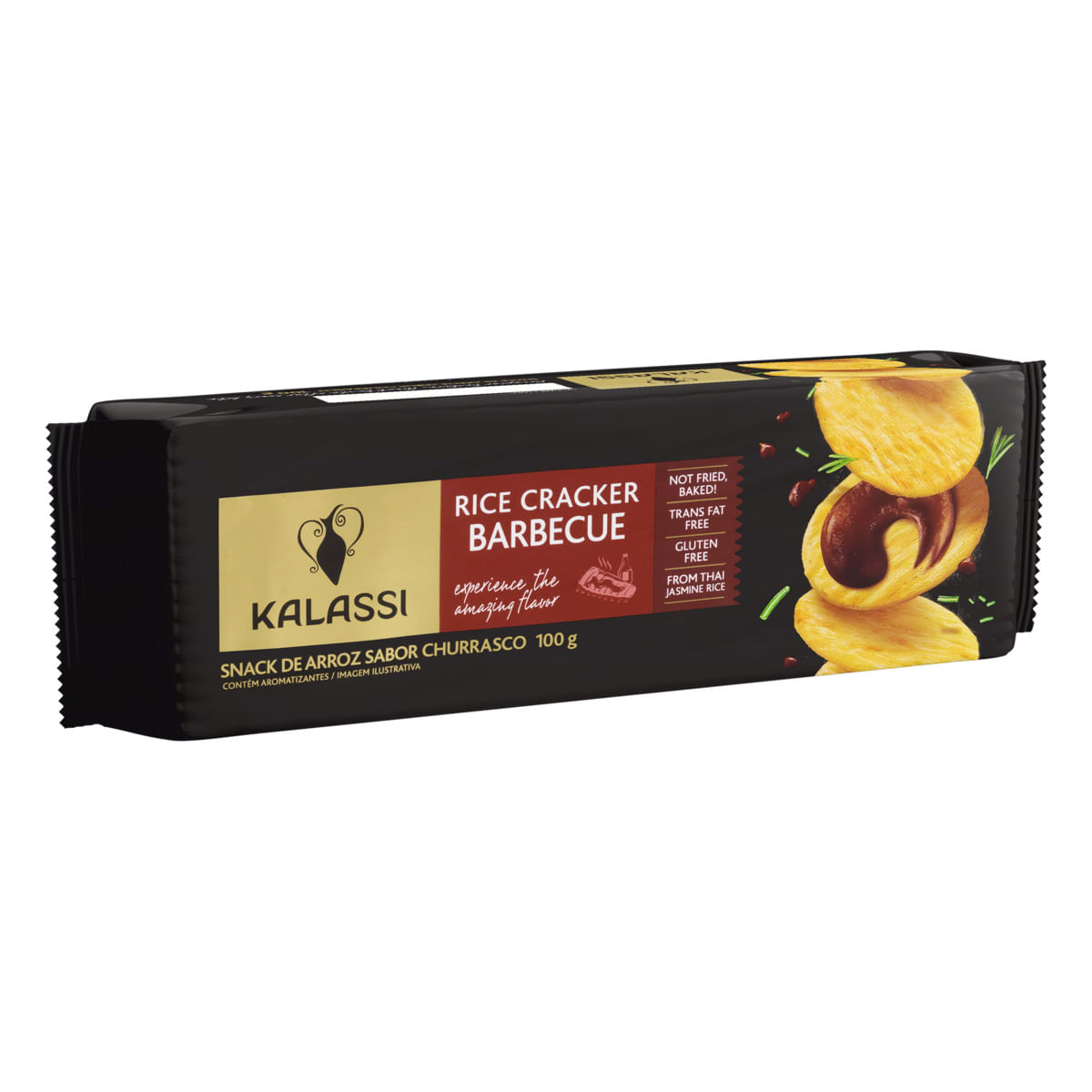 Snack de Arroz Churrasco Kalassi Pacote 100g | GBarbosa