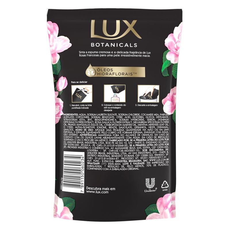 Sabonete Líquido Lux Fragrâncias Finas Secret Bliss 250ml