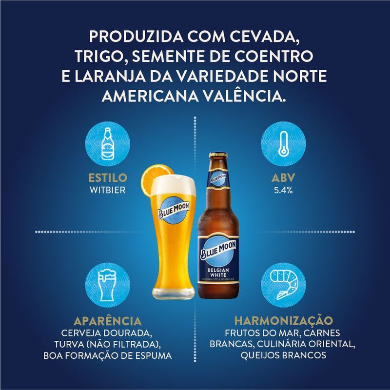 Cerveja Blue Moon Garrafa 355ml Gbarbosa