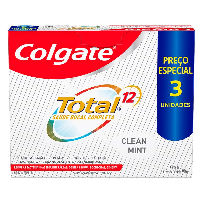 Creme Dental Colgate Total 12 Advanced Fresh 90g, Creme Dental, Higiene  Oral, Categorias