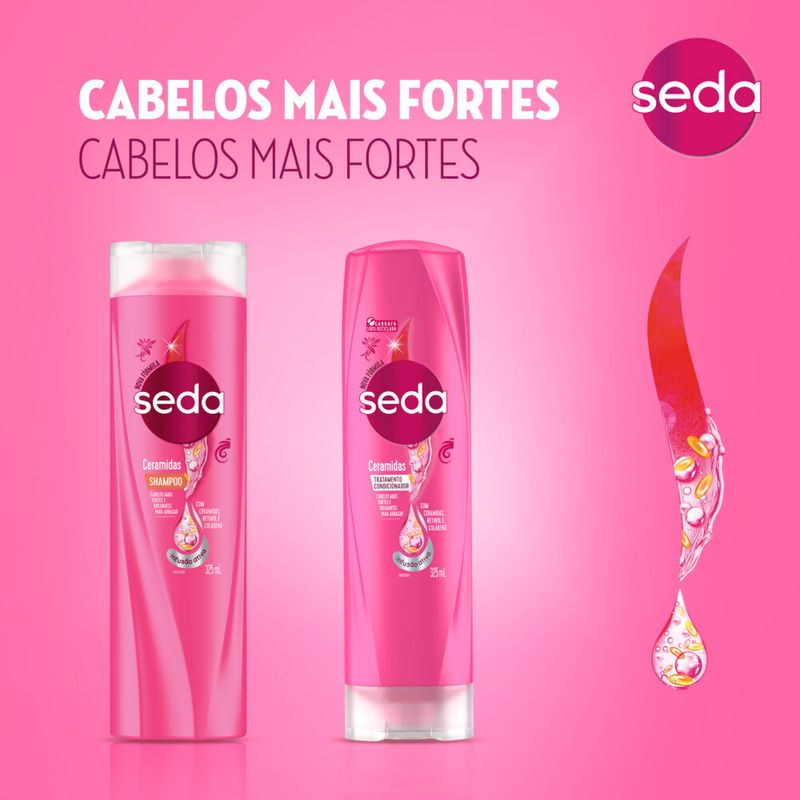 Kit Shampoo E Condicionador Seda Ceramidas 325ml - SANDRA EMBALAGENS