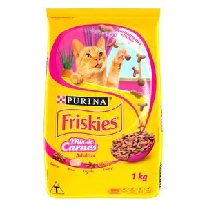 Ração para Gatos Purina Friskies Mix de Carne 1Kg