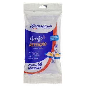 Garfo Refeição Strawplast c/ 50 Unid10 Unid