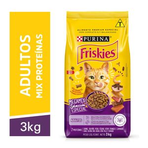 Alimento p/ Gatos Adultos Purina Friskies Megamix 3Kg