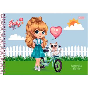Caderno Foroni Cartografia Judy 80 Folhas