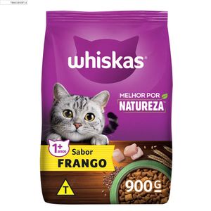 Alimento para Gatos Whiskas Adultos 1+ Frango 900g