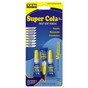 Cola Tekbond Super Cola 1G c/ 3