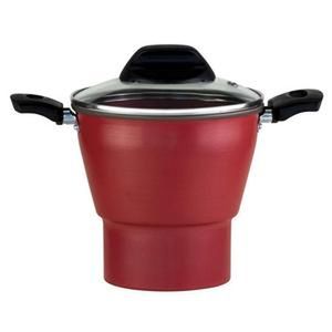 Cuscuzeira Enjoy Alegrete Antiaderente Vermelha 14cm