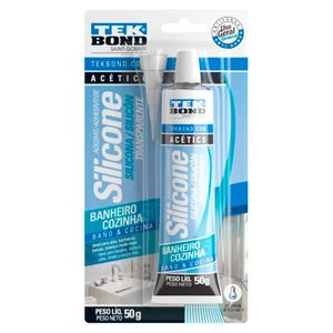 Silicone Acético Tekbond Transparente Banheiro & Cozinha 50g