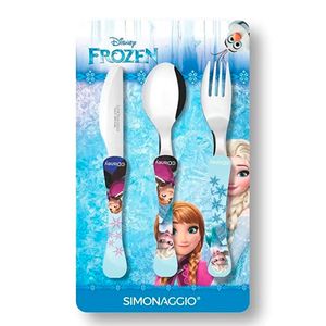 Jogo de Talheres Simonaggio Disney Teen Frozen 3 Peças