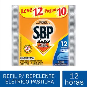 Repelente Elétrico Sbp Pastilha Refil Leve 12 Pague 10