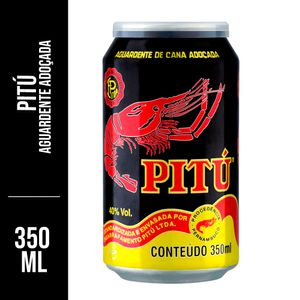 Aguardente de Cana Pitú Lata 350ml