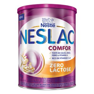 Composto Lácteo Neslac Comfor c/ Óleos Vegetais e Fibras Zero Lactose Lata 700g