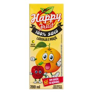 SUCO HAPPY FRUIT TP 200ML, LARANJA