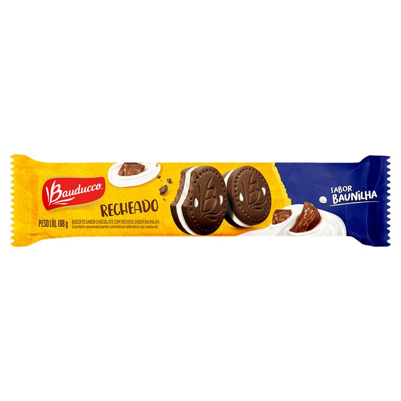 A Magia da Textura e do Recheio: Biscoito Recheadinho Chocolate Bauducco