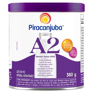 Leite Pó Piracanjuba Instantâneo Integral Tipo A2A2 Lata 380g