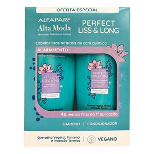 Kit Shampoo + Condicionador Alfaparf Alta Moda Perfect Liss&Long 300ml Cada