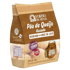Pão de Queijo Forno de Minas Recheio Doce de Leite Assado Congelado 280g