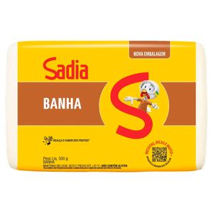 Banha Sadia Pacote 500g