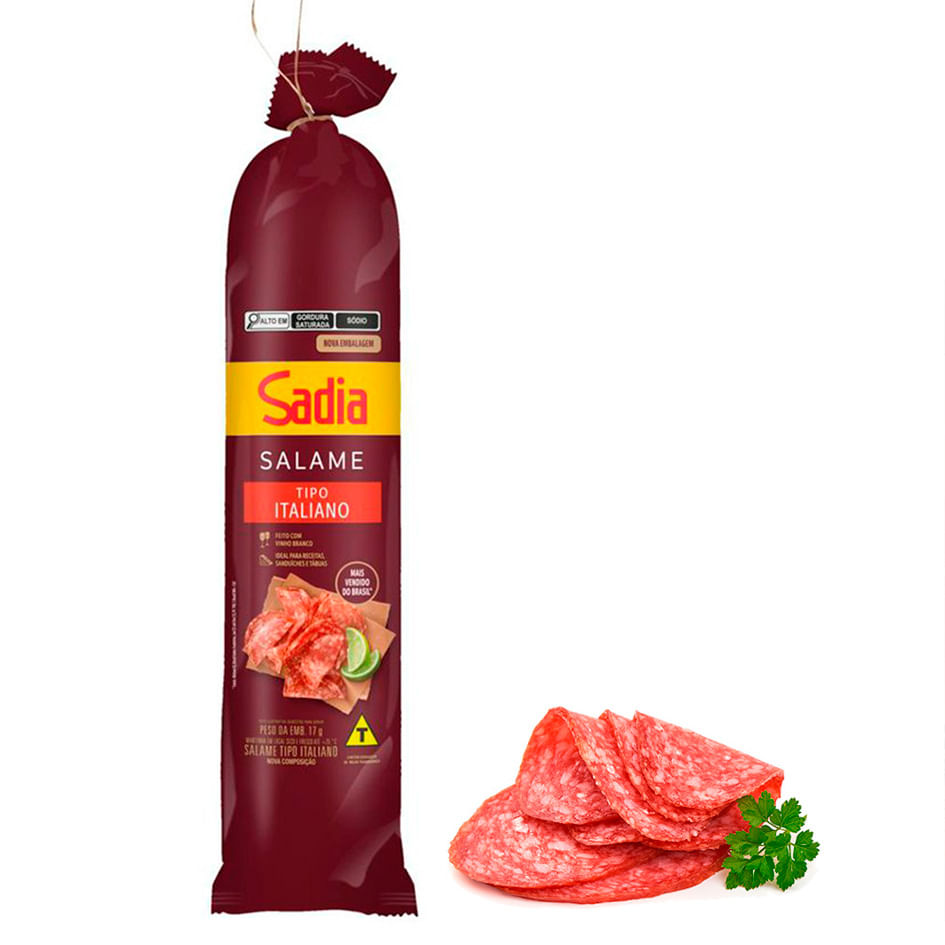 Salame Snack Salamitos Tradicional Sadia 36g