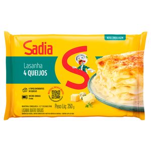 Lasanha Sadia Quatro Queijos Congelada Pacote 350g