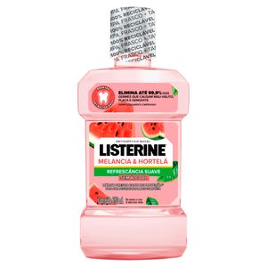 Enxaguante Bucal Antisséptico Listerine s/ Álcool Melancia & Hortelã 250ml