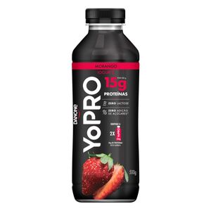 Iogurte Yopro Zero Lactose Morango Garrafa 500g