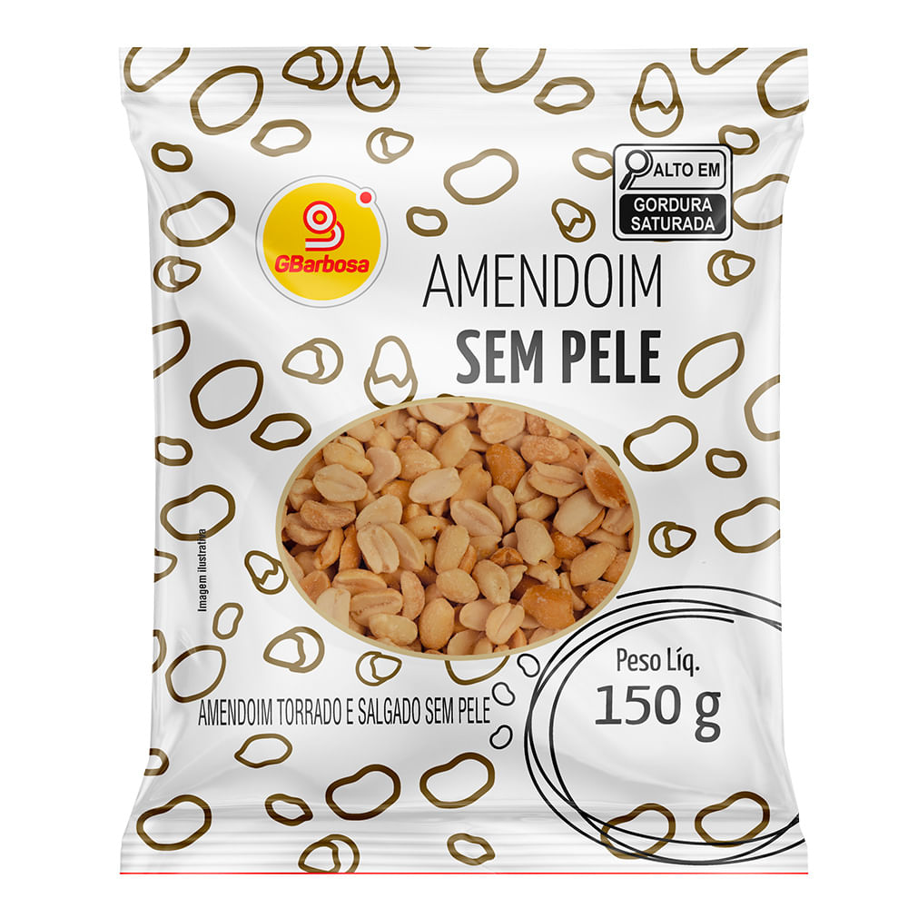 Amendoim GBarbosa s/ Pele 150g