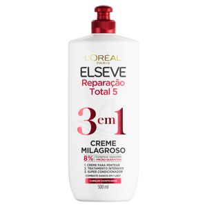 Creme Milagroso Elseve 3 em 1 Reparação Total 5 500ml