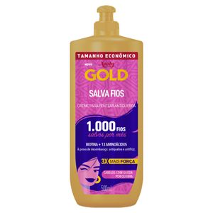 Creme p/ Pentear Niely Gold Salva Fios Tamanho Econômico 500ml