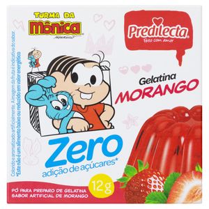 Gelatina em Pó Predilecta Zero Morango 20g