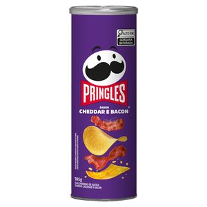 Salgadinho de Batata Pringles Cheddar e Bacon Tubo 105g