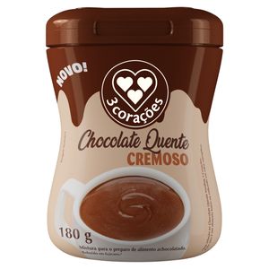 Achocolatado em Pó 3 Corações Cremoso Pote 180g