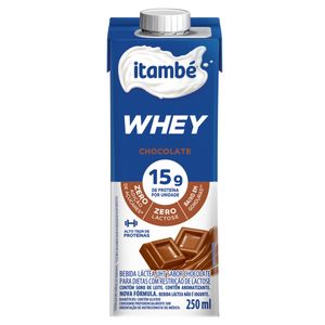 Bebida Láctea UHT Itambé Whey Zero Lactose Chocolate 250ml