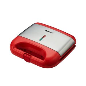 Sanduicheira Grill Amvox AMS 500 Inox Vermelha 110V
