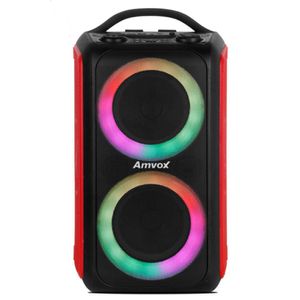 Caixa Amplificada Amvox ACA 600 BAGVOX 600W Vermelha Bivolt