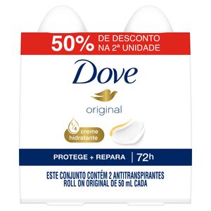 Desodorante Dove Roll-On Men+Care Original 50ml com 2 Grátis 50% de Desconto na 2ª Unid