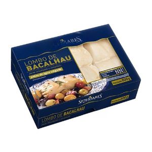 Lombo de Bacalhau Se7emares Dessalgado sem Pele sem Espinha Pedaços Congelado 800g