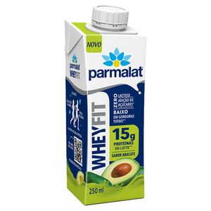 Bebida Láctea UHT Parmalat Fit Whey 15g Proteínas do Leite Zero Lactose Zero Açúcar Abacate 250ml